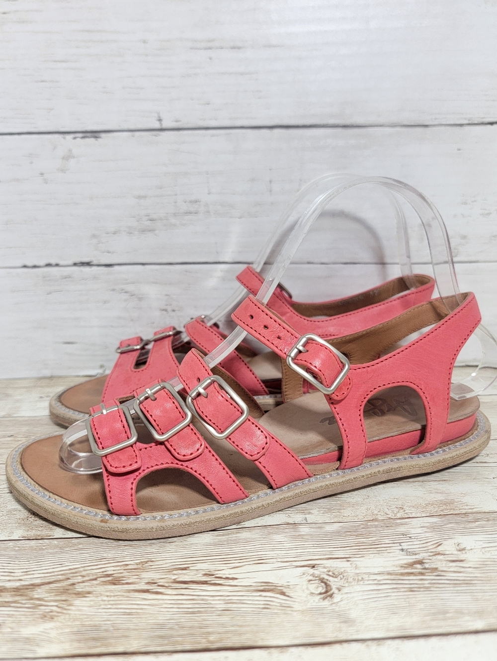 Argila By Pepe Monjo Pink Leather Sandals EU 37